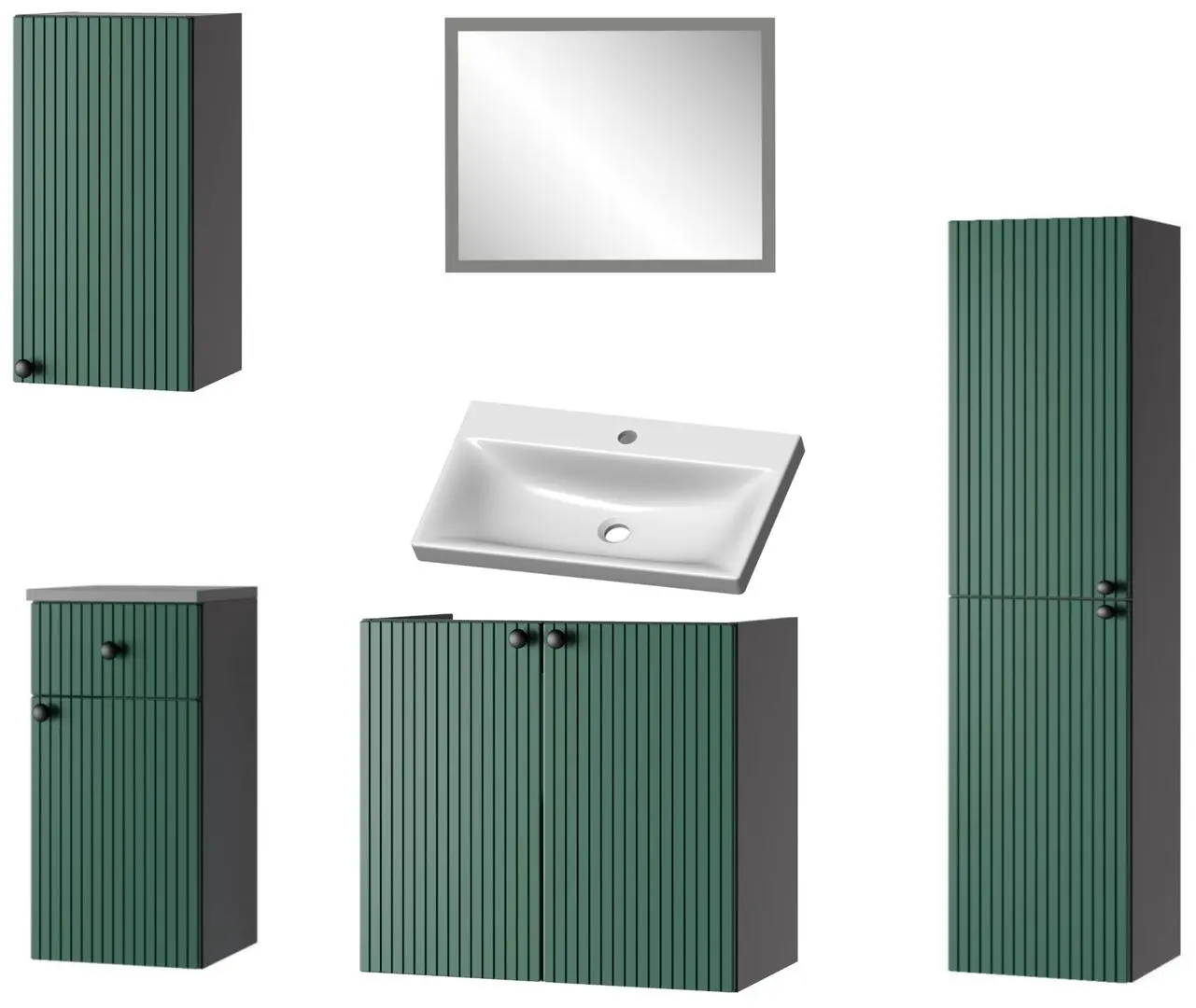 Комплект мебели Stolkar Asti (Green Matt/Grey Graphite)