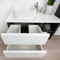 Комплект мебели Stolkar Malaga (White Gloss/Grey Graphite) Thumb