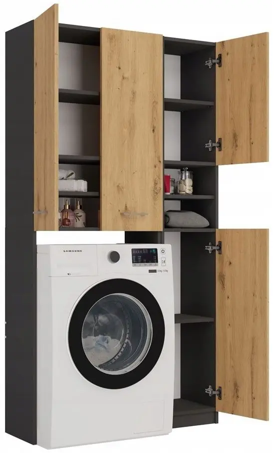 Set de mobila TopEshop Marpol DD (Anthracite/Artisan Oak)