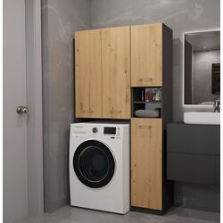 Set de mobila TopEshop Marpol DD (Anthracite/Artisan Oak)