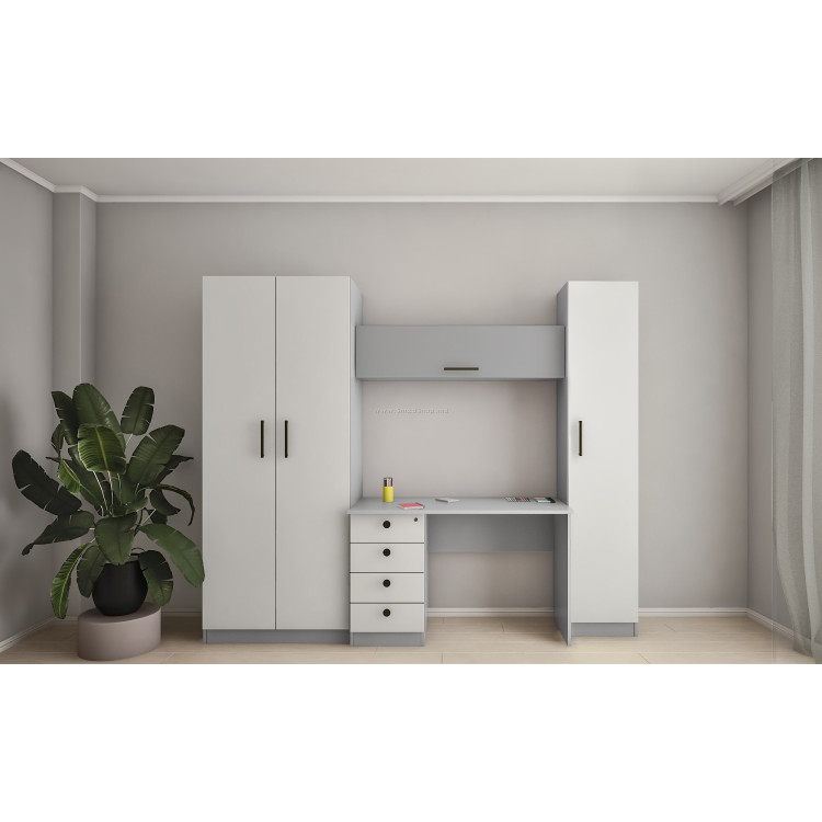 Mobila pentru copii Bafimob Iliușa-Y 2.4m (Grey/Light Grey)