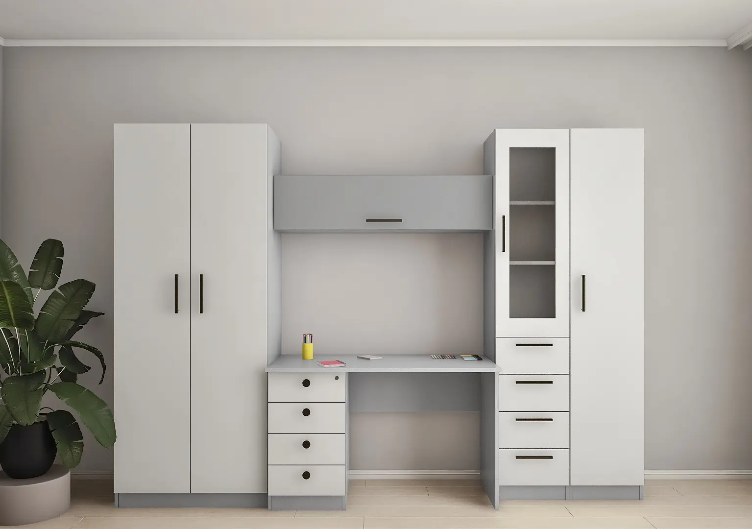 Living pentru copii Bafimob Iliușa-Y Maxi 2.8m (Grey/Light Grey)