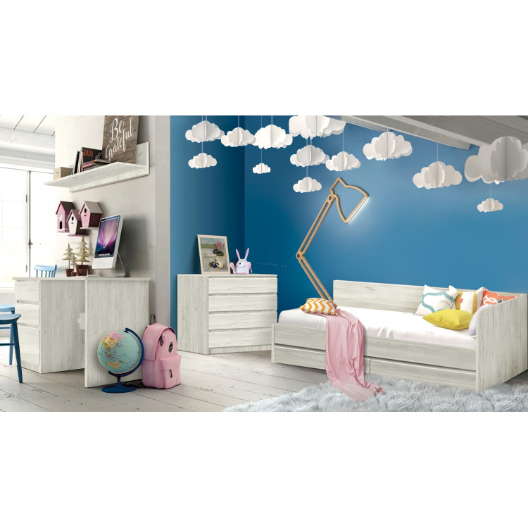 Mobila pentru copii Modern Komfi 1 (Craft Oak White)