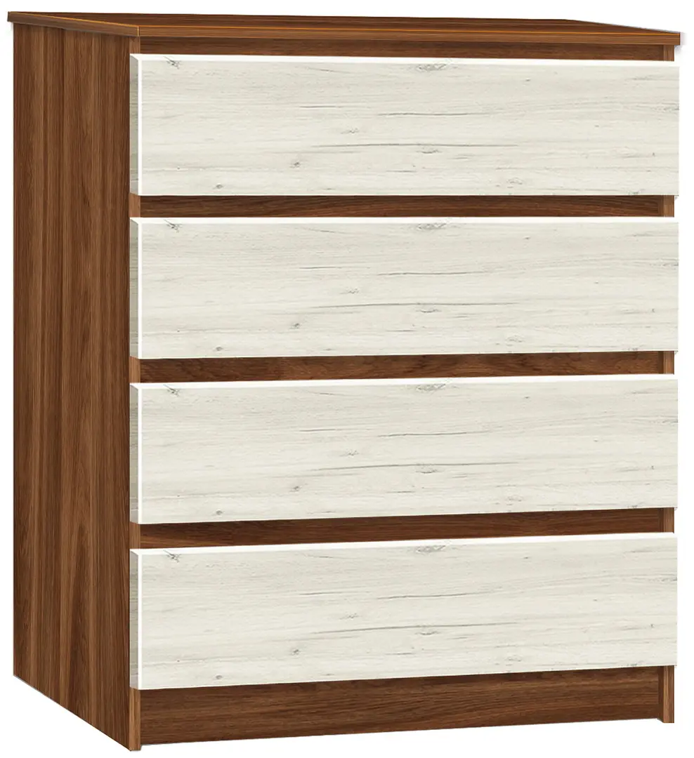 Mobila pentru copii Modern Komfi 2 90x200 + Komfi 75cm + Komfi 1 142cm (Brandy Castello Oak/Craft Oak White) - 3