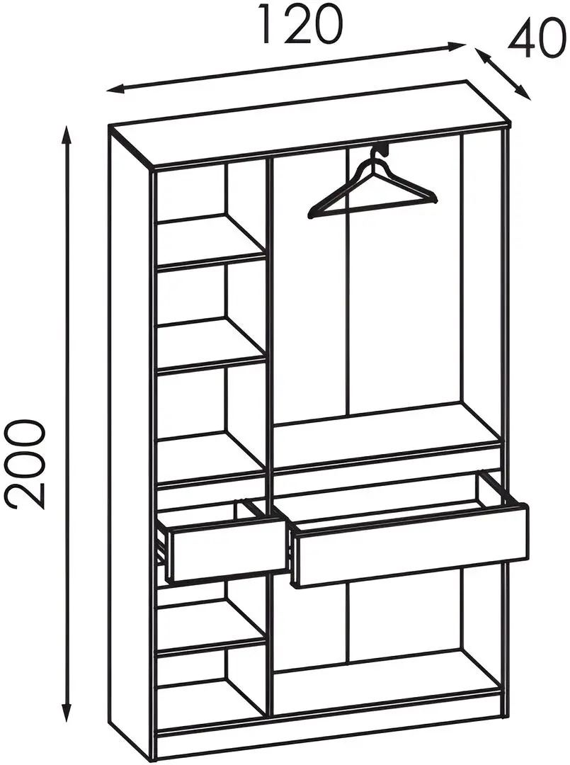 Mobila pentru copii Modern Komfi 3 (Slate Gray/Craft Oak White)