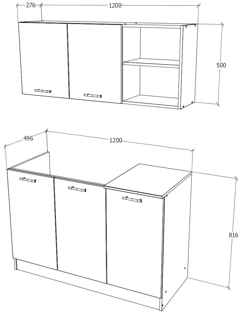 Set de bucatarie cu electrocasnice Compact 1 - 5