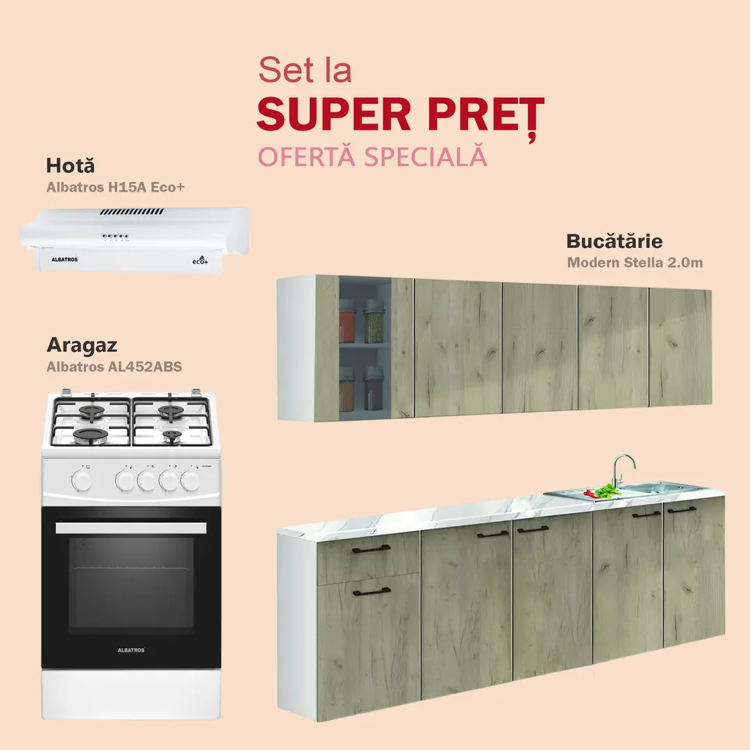 Set de bucatarie cu electrocasnice Power Trio