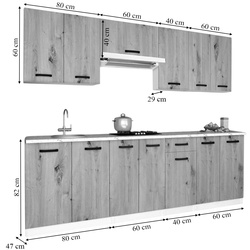 Комплект кухни с бытовой техникой Samanta Exclusive 4 2.4m White/White Craft Oak + Wolser WL-F 6400 EN Black + Tornado Solano 860 (60) IX LED Inox Thumb