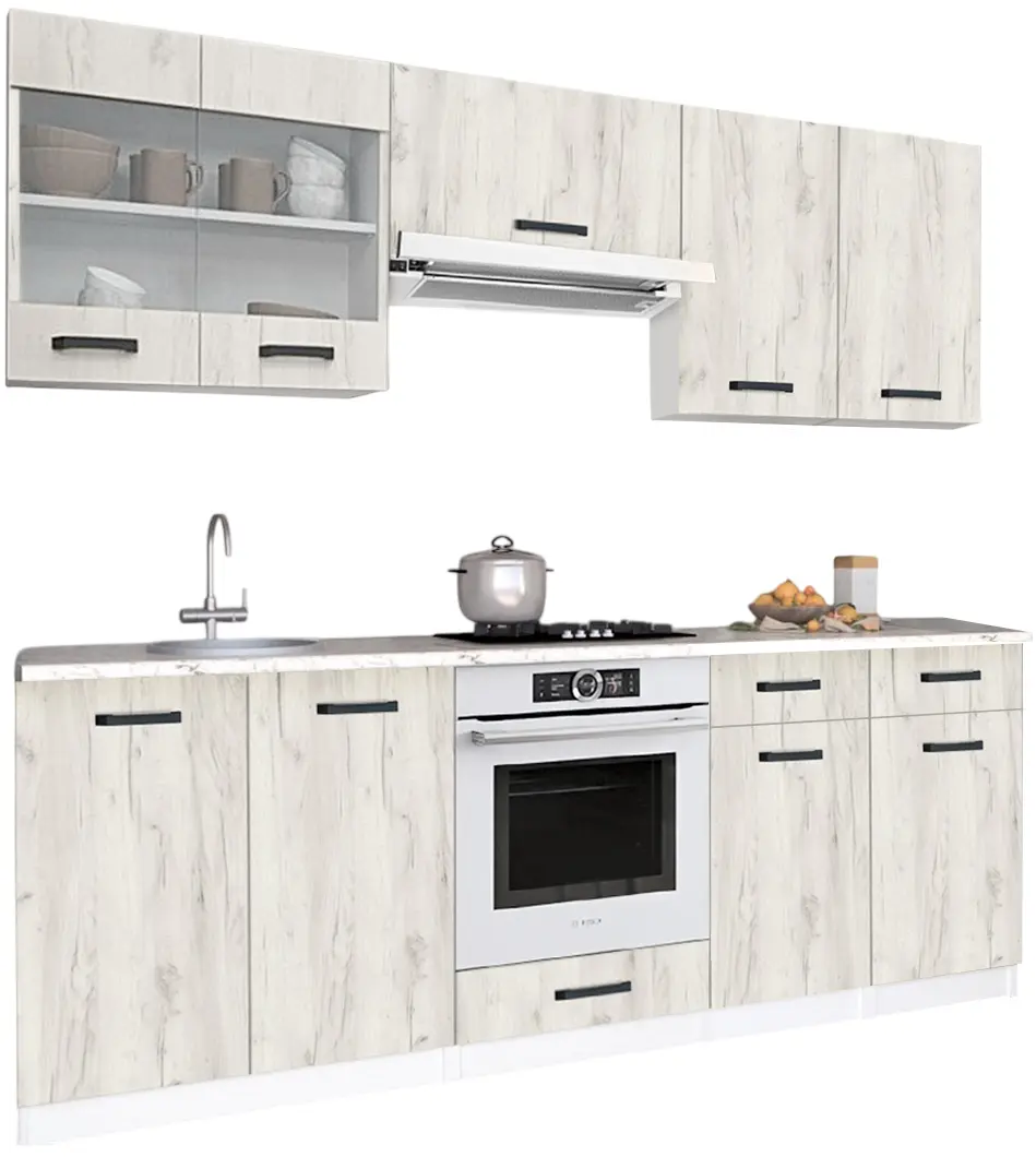 Set de bucatarie cu electrocasnice Samanta Exclusive1 2.2m Full Pack 1 - 3