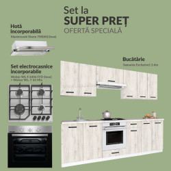 Set de bucatarie cu electrocasnice Samanta Exclusive1 2.4m Full Pack 1