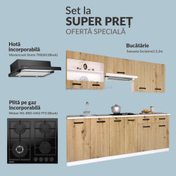 Set de bucatarie cu electrocasnice Samanta Exclusive2 2.2m Base Pack 2