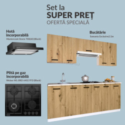 Set de bucatarie cu electrocasnice Samanta Exclusive2 2m Base Pack 2