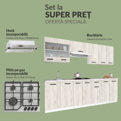 Set de bucatarie cu electrocasnice Samanta Exclusive3 2.4m Base Pack 1