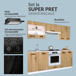 Set de bucatarie cu electrocasnice Samanta Exclusive3 2m Full Pack 2
