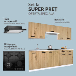Set de bucatarie cu electrocasnice Samanta Exclusive4 2.2m Base Pack 2