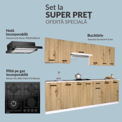 Set de bucatarie cu electrocasnice Samanta Exclusive4 2.4m Base Pack 2