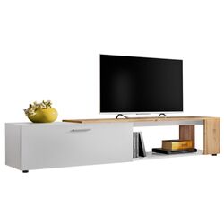 Set mobila ASM Maze II WWT MZ2 31 White Matt/Wotan Oak + Fabulous Delhi 3-locuri 06-003 Cappuccino + Halmar Aura White Thumb