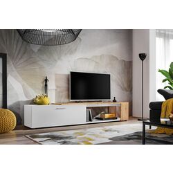 Set mobila ASM Maze II WWT MZ2 31 White Matt/Wotan Oak + Fabulous Delhi 3-locuri 06-003 Cappuccino + Halmar Aura White Thumb