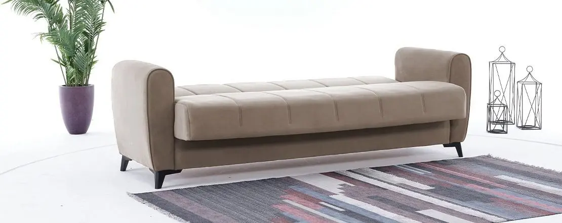 Set mobila ASM Maze II WWT MZ2 31 White Matt/Wotan Oak + Fabulous Delhi 3-locuri 06-003 Cappuccino + Halmar Aura White - 7