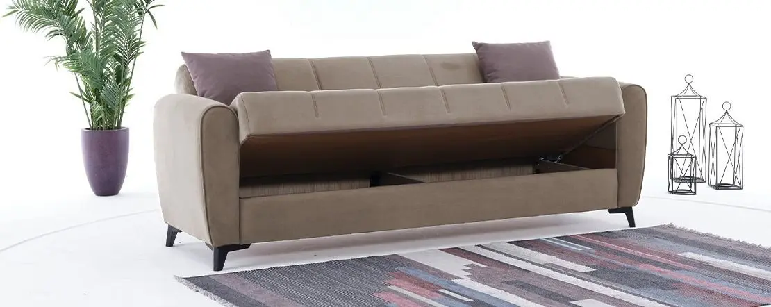 Set mobila ASM Maze II WWT MZ2 31 White Matt/Wotan Oak + Fabulous Delhi 3-locuri 06-003 Cappuccino + Halmar Aura White - 6