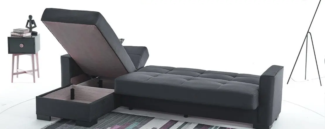 Set mobila Belini Imperium IMP 2/5/W/DWW/0/0 3.0m Wotan Oak/White High Gloss + Fabulous Porto 58-002 Dark Gray + Олмеко Madjesta-8 Sonoma Oak