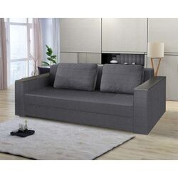 Set mobila Bratex Carrera 180 White/White Gloss + Modern Soft Alaska 10 Dark Gray + Halmar Azzura-S Natural/Gray Thumb