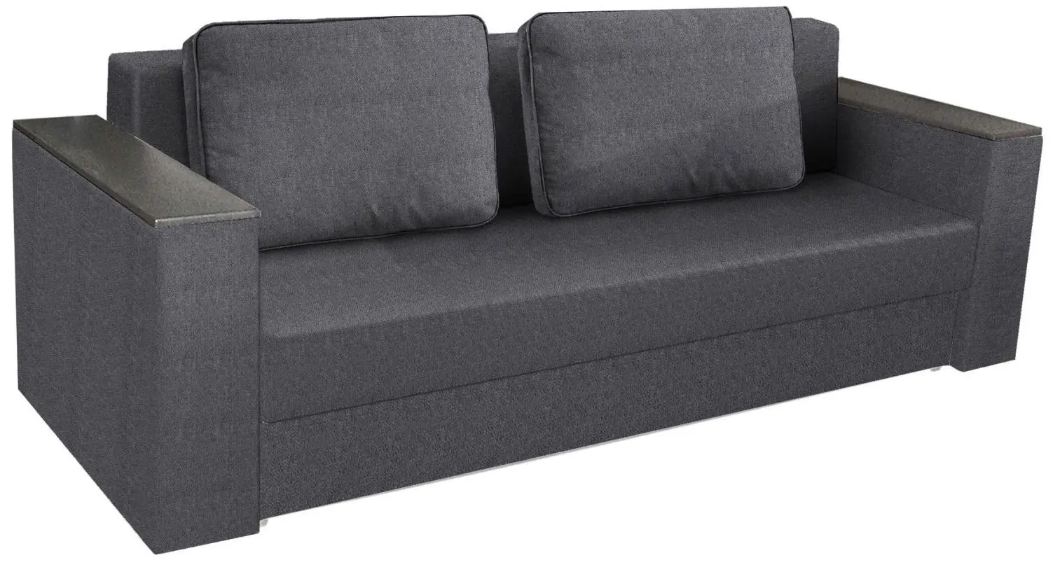 Set mobila Bratex Carrera 180 White/White Gloss + Modern Soft Alaska 10 Dark Gray + Halmar Azzura-S Natural/Gray