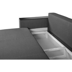 Set mobila Bratex Carrera 180 White/White Gloss + Modern Soft Alaska 10 Dark Gray + Halmar Azzura-S Natural/Gray Thumb