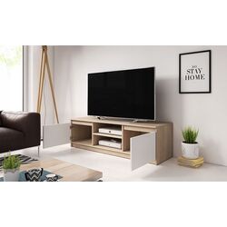 Комплект мебели Bratex Dingo 120 Sonoma Oak/White + Fabulous Suny 02-100 Beige Light + Halmar Sardinia Transparent Thumb