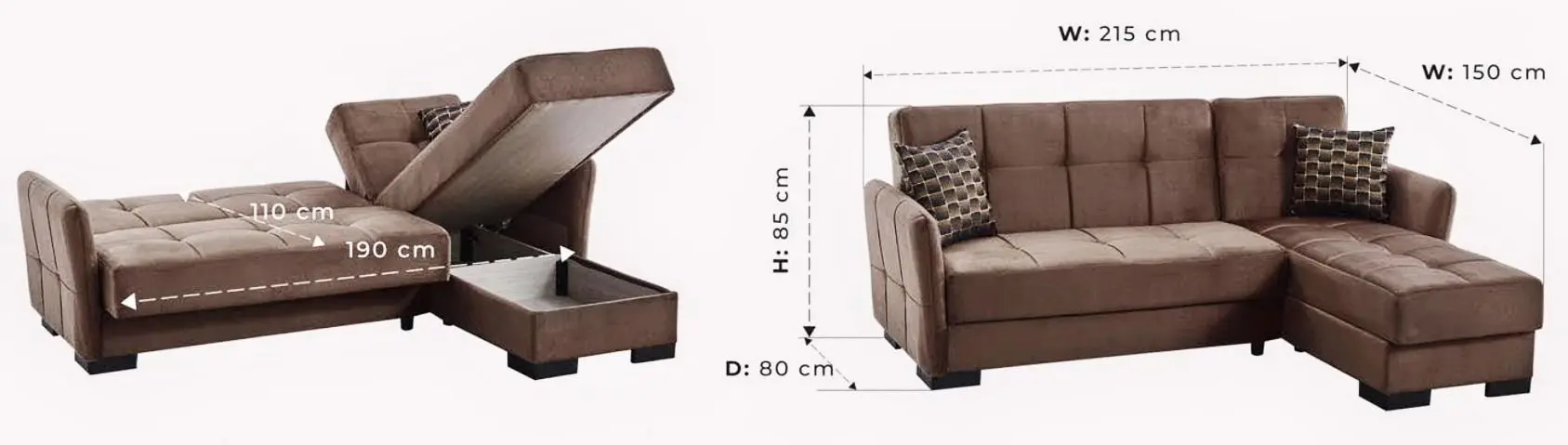 Комплект мебели Bratex Dingo 120 Sonoma Oak/White + Fabulous Suny 02-100 Beige Light + Halmar Sardinia Transparent