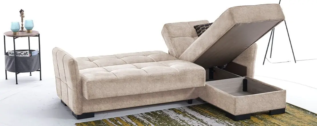 Комплект мебели Bratex Dingo 120 Sonoma Oak/White + Fabulous Suny 02-100 Beige Light + Halmar Sardinia Transparent