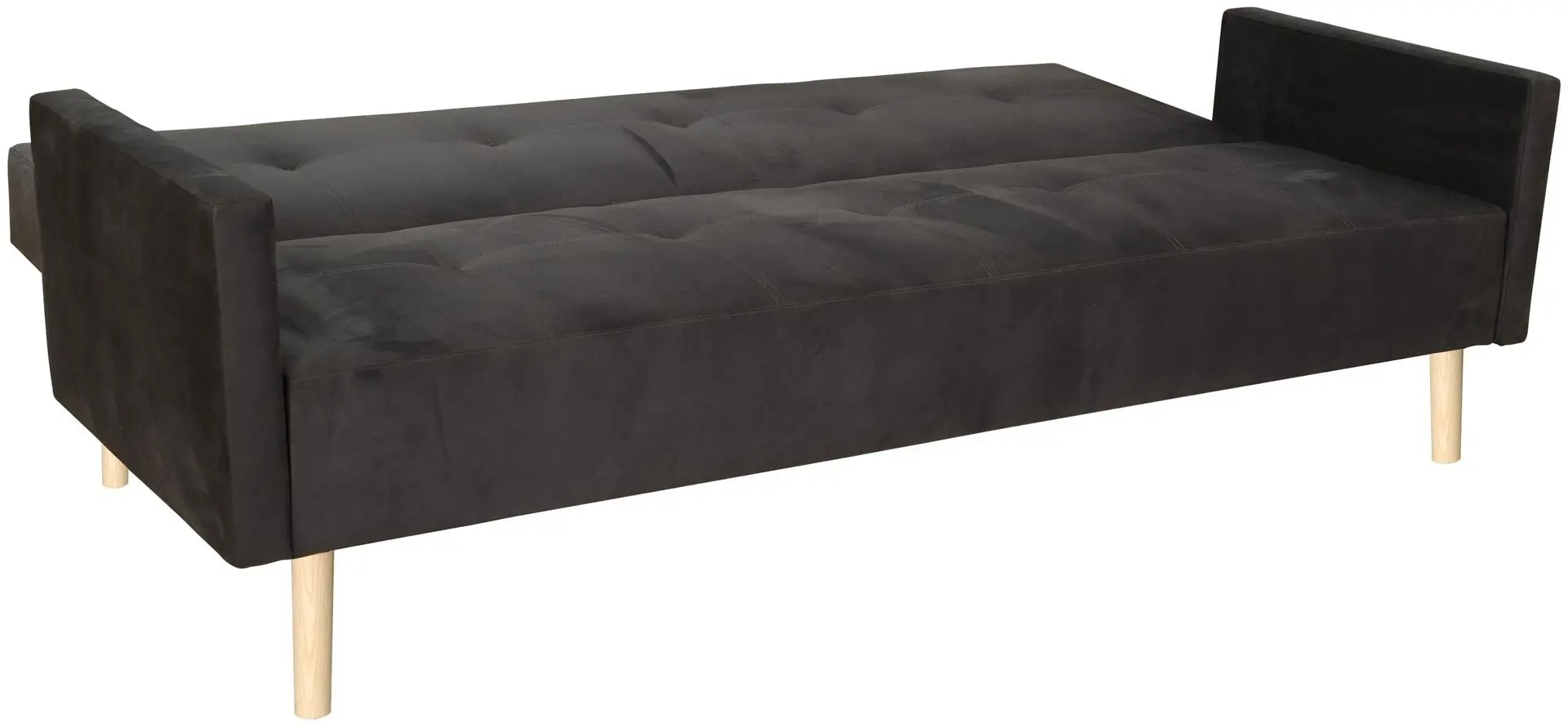 Set mobila Bratex Lowboard A 100 Wotan Oak/Black Gloss + Modern Aqua Alaska Wild Mustang Dark Brown + Prosperplast Clubo Anthracite