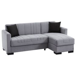 Set mobila Bratex Paris Matera/White Gloss + Fabulous Oasis 51-002 Gray Light + Halmar Mariffa White/Black Thumb