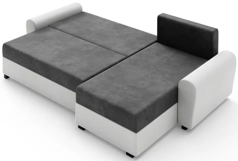 Set mobila Bratex Vera II Wotan Oak/Black Gloss + Space Meble Dakar L Mikrofaza 1024/D8 Gray/Black + Signal Amaro Black Marble/Black