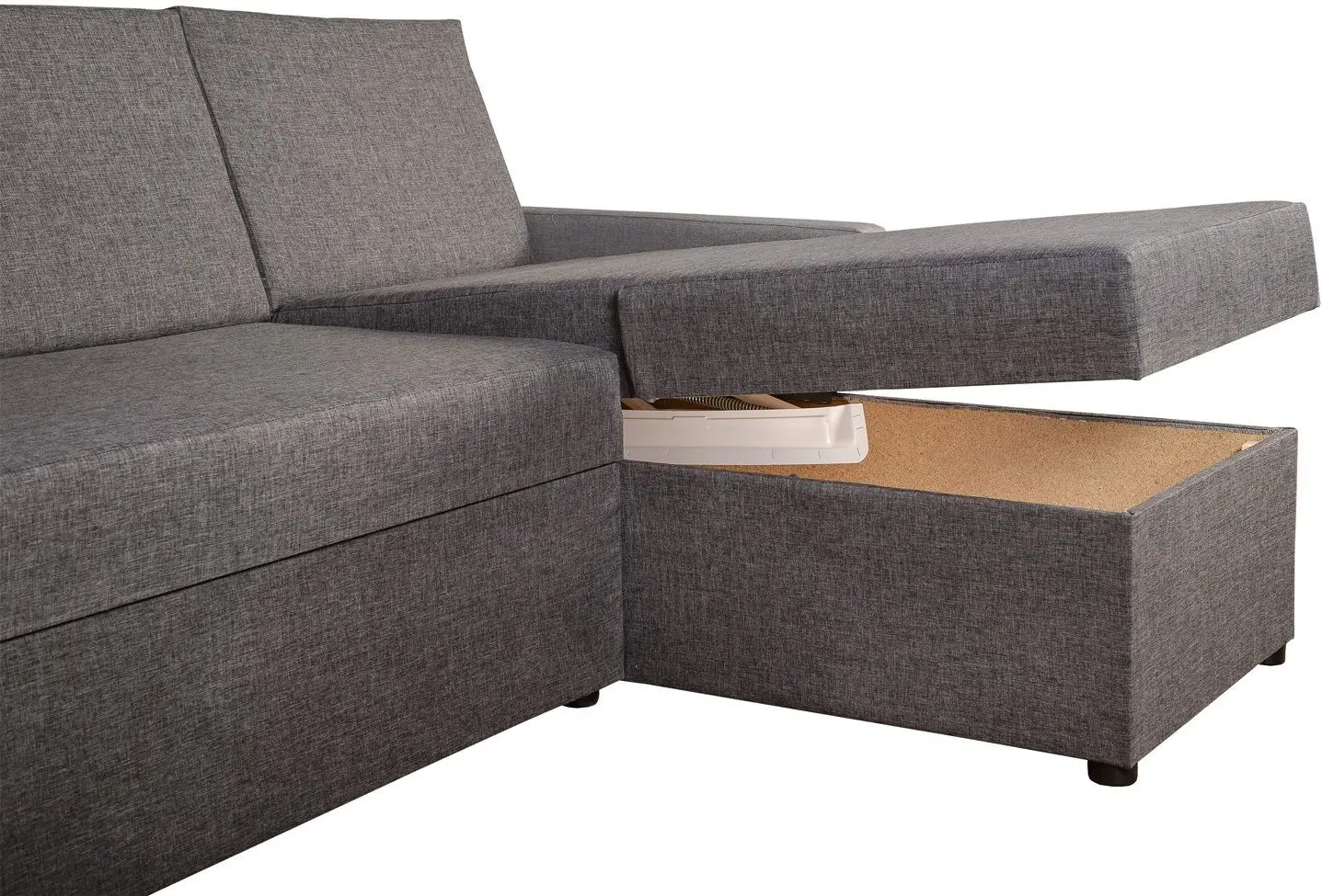 Set mobila Helvetia Baros №10 2.7м White/White Gloss + Modern Leader Alaska 10 Total Eclipse Dark Grey + Signal Muna Transparent/Chrome