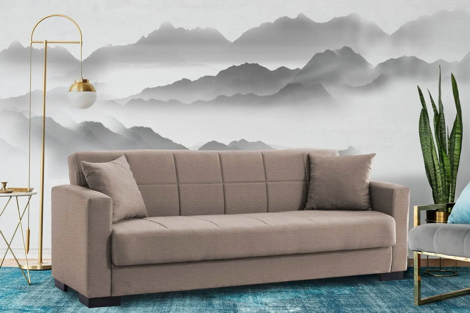 Комплект мебели Helvetia Cross 3D3S Congo/Black + Fabulous Marbella 3-местный 06-002 Brown Light + Halmar Canaria Transparent - 4