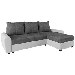 Комплект мебели Helvetia Frida 180 Oak/Anthracite + Space Meble Dakar L Mikrofaza 1024/D511 Gray/White + Costway NP11164 Black Thumb