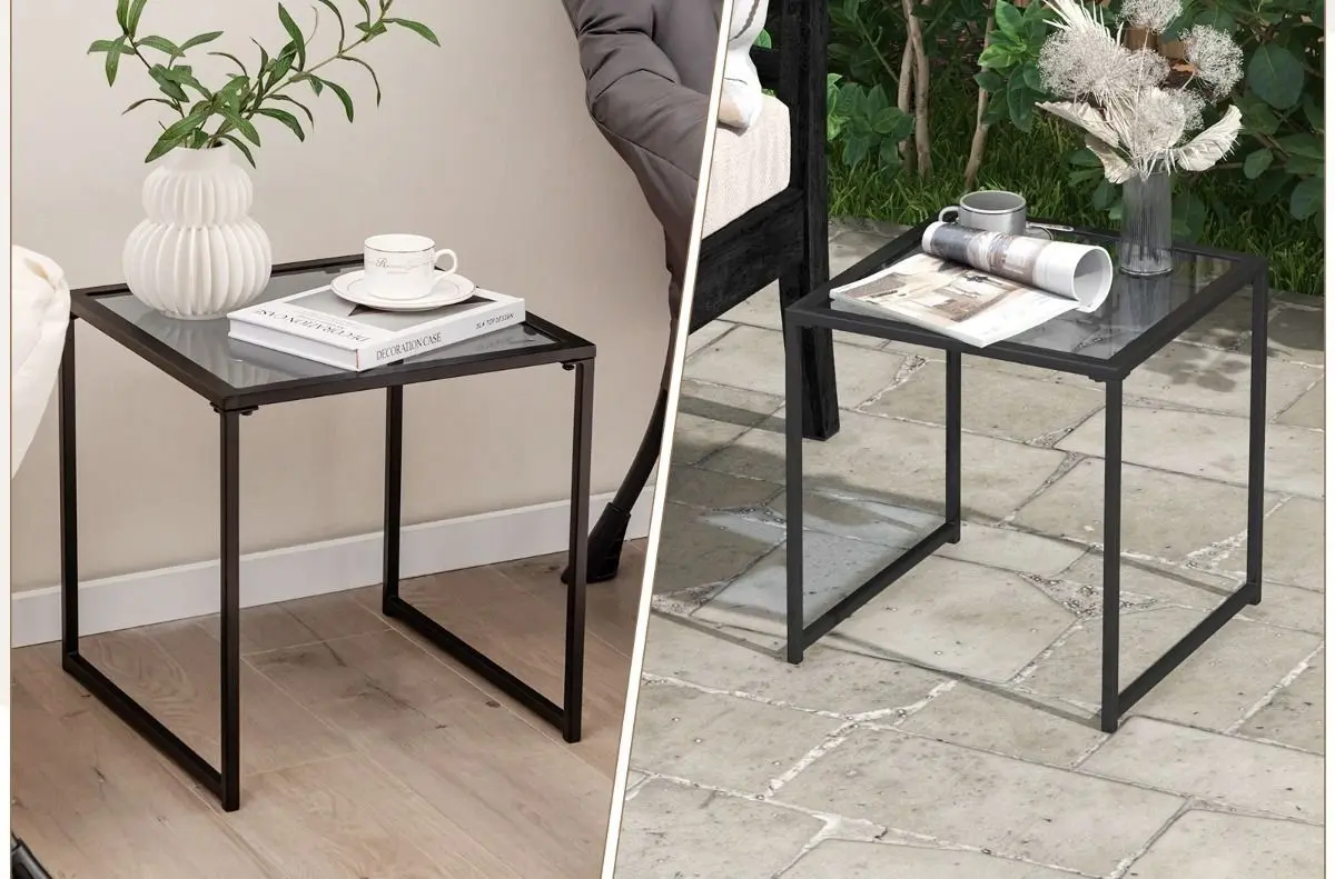 Комплект мебели Helvetia Frida 180 Oak/Anthracite + Space Meble Dakar L Mikrofaza 1024/D511 Gray/White + Costway NP11164 Black