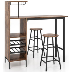 Set masa scaune Costway JV10669CF (Dark Brown) Thumb