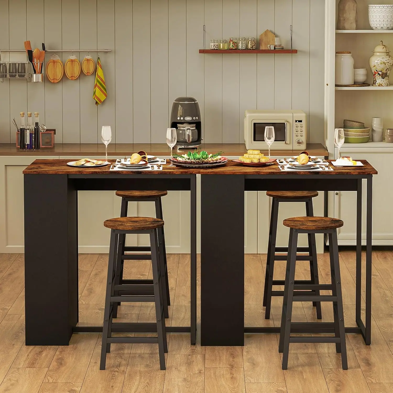 Set masa scaune Costway JV12184CF (Brown)