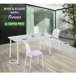 Комплект мебели для террасы Halmar Bosco + K529 1+2 (White)