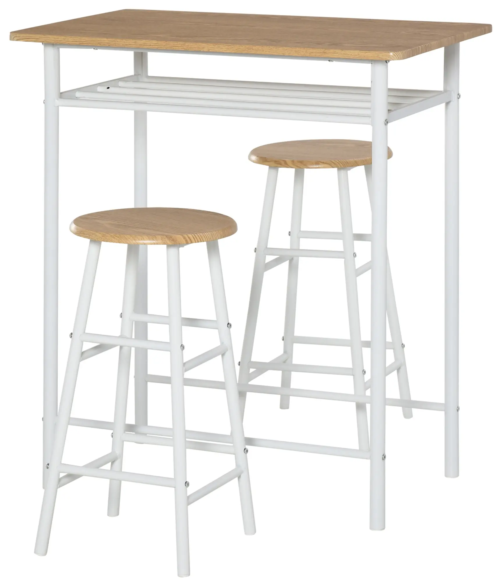 Set mobilier de bar Homcom 835-297WT (White) - 2