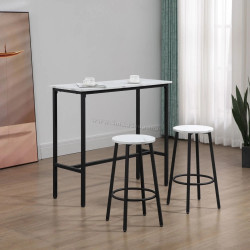Комплект барной мебели Homcom 835-943V01WT (White/Black)