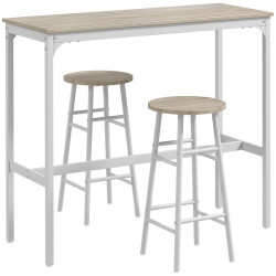 Set mobilier de bar Homcom 83A-048V80AK (Oak/White) Thumb