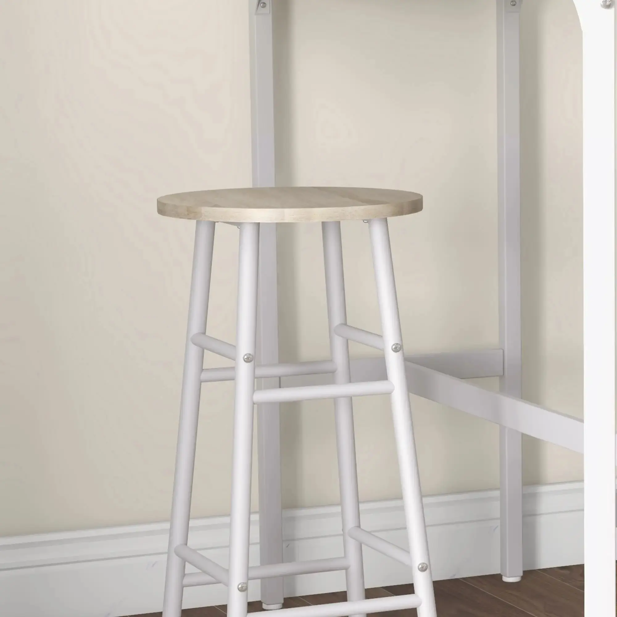 Set mobilier de bar Homcom 83A-048V80AK (Oak/White) - 5