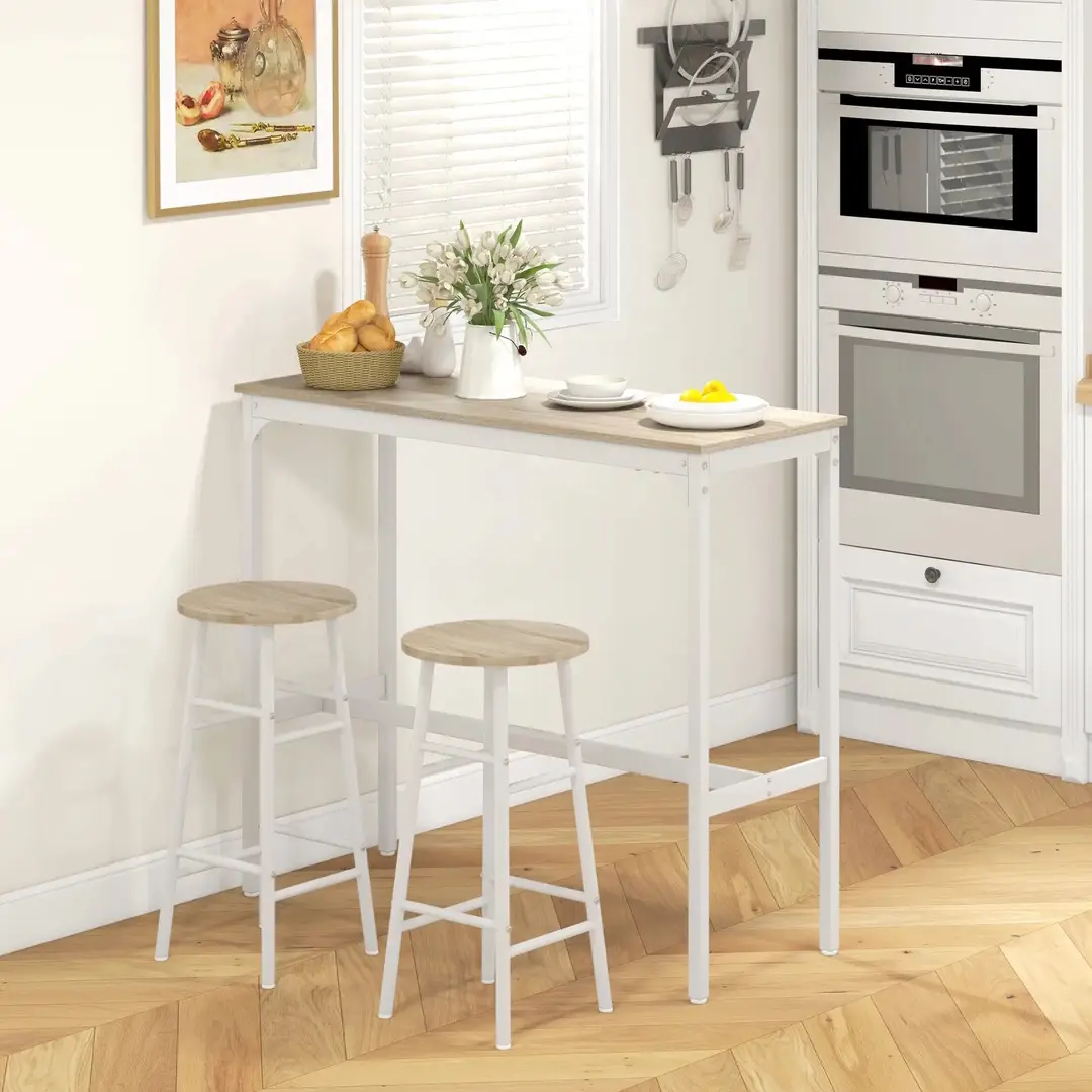 Set mobilier de bar Homcom 83A-048V80AK (Oak/White)