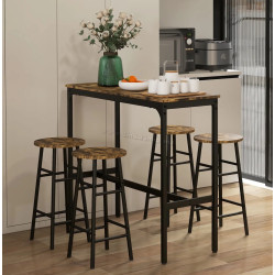 Комплект барной мебели Homcom 83A-048V81RB (Rustic Brown)