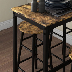 Set mobilier de bar Homcom 83A-048V81RB (Rustic Brown) Thumb