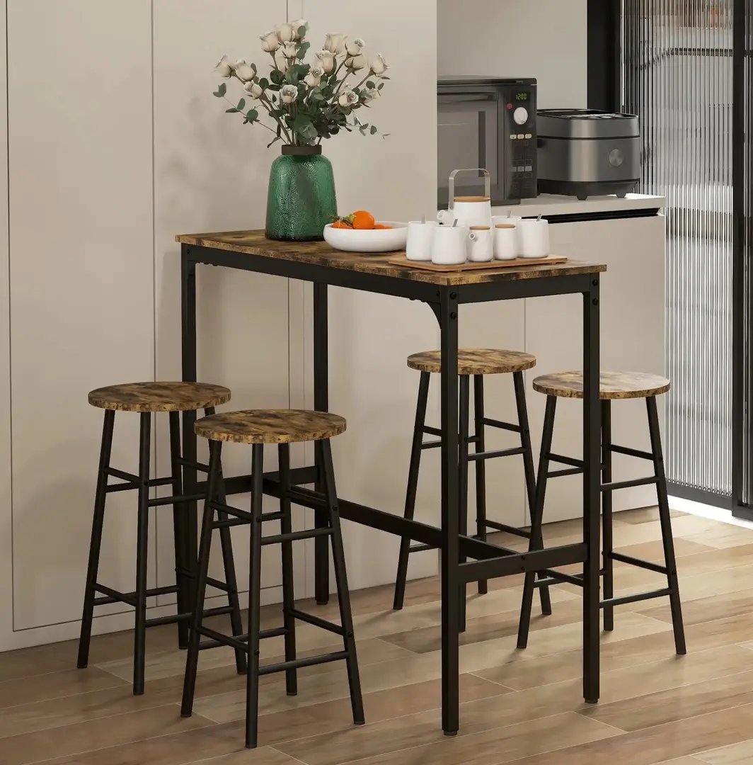 Set mobilier de bar Homcom 83A-048V81RB (Rustic Brown)