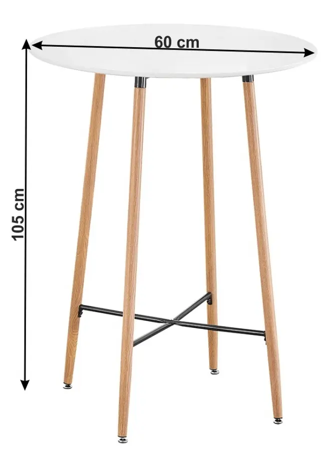 Set mobilier pentru bar Tempo Kondela Imam + Signal Sting 1+2 (White/Oak)